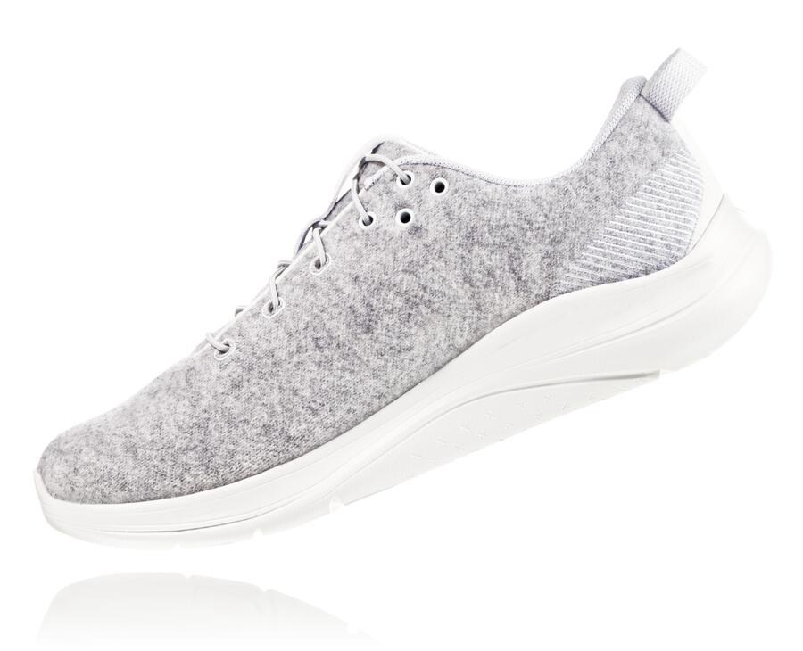 Zapatillas Running Hoka One One Mujer - Hupana Flow Wool - Gris - WTL931285